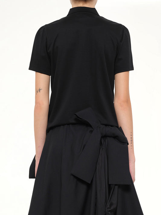 Bowtie Polo in Black