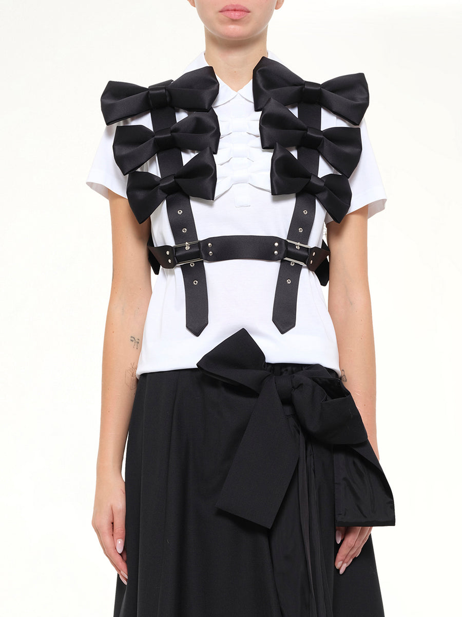 Bowtie Vest in Black
