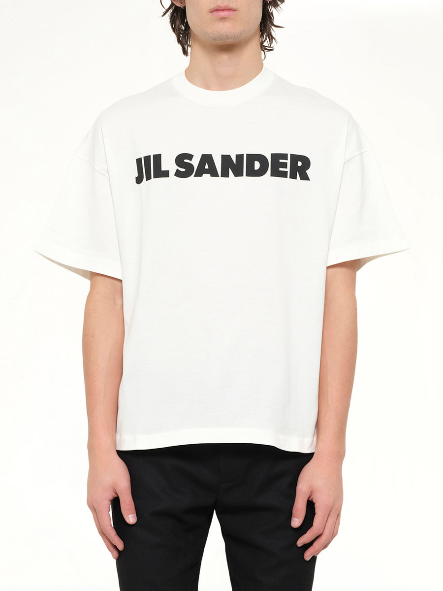 Crewneck Logo T-Shirt in Pocelain