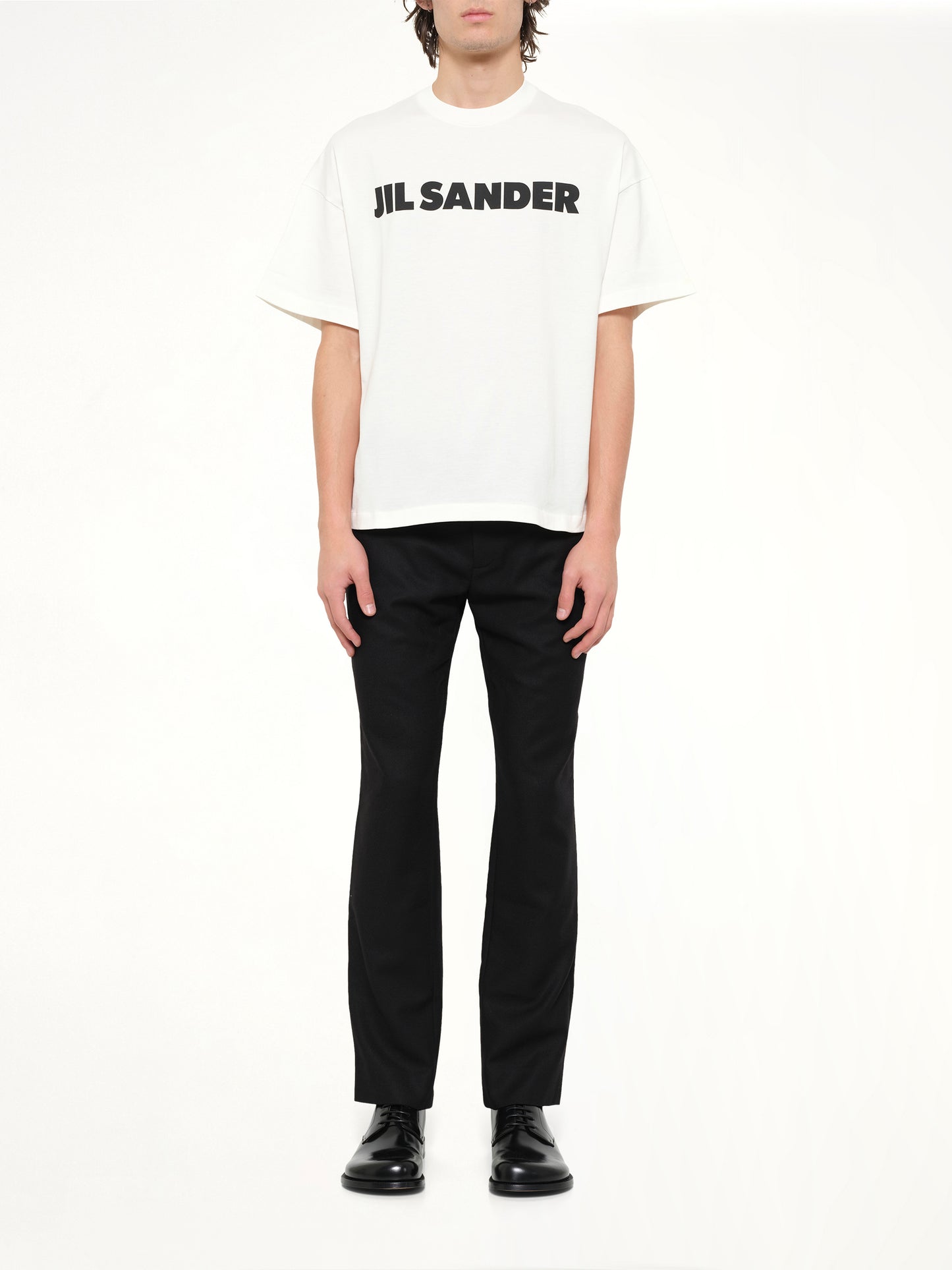 Crewneck Logo T-Shirt in Pocelain