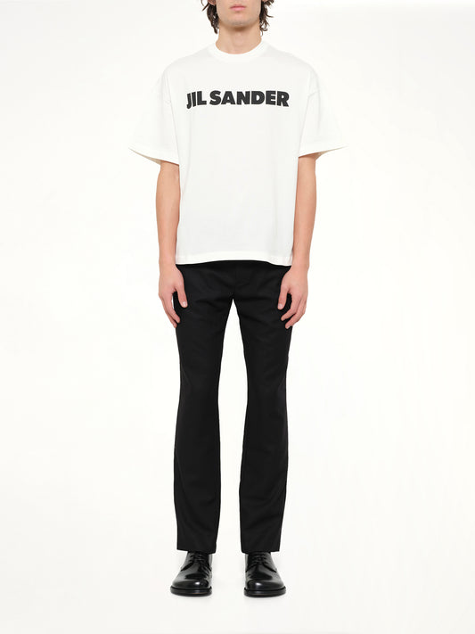 Crewneck Logo T-Shirt in Pocelain