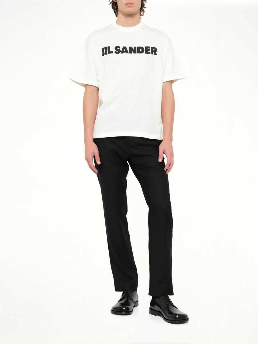 Crewneck Logo T-Shirt in Pocelain