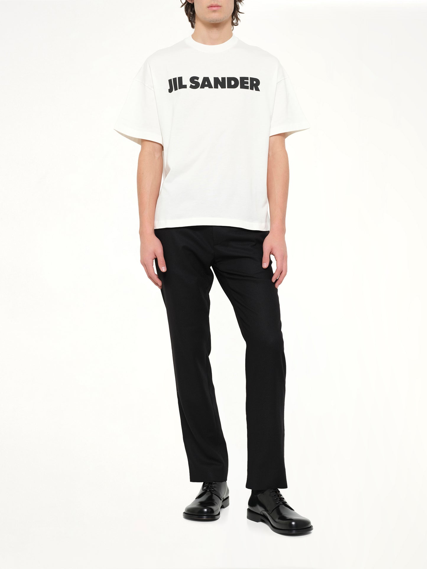 Crewneck Logo T-Shirt in Pocelain