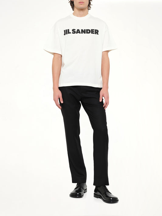 Crewneck Logo T-Shirt in Pocelain