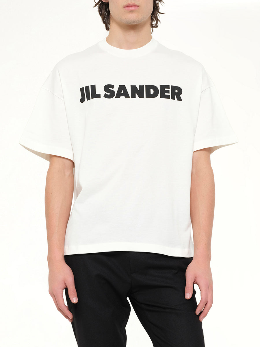 Crewneck Logo T-Shirt in Pocelain