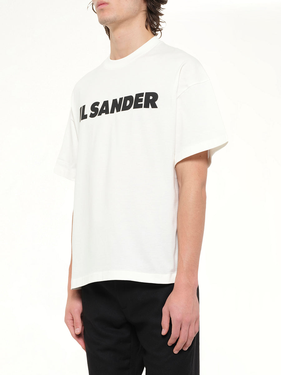 Crewneck Logo T-Shirt in Pocelain