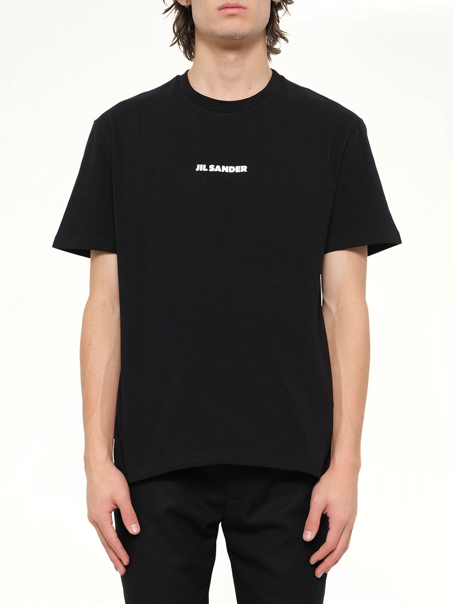 Crewneck Small Logo  T-Shirt in Black