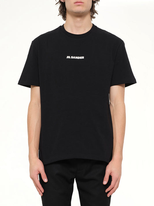 Crewneck Small Logo  T-Shirt in Black