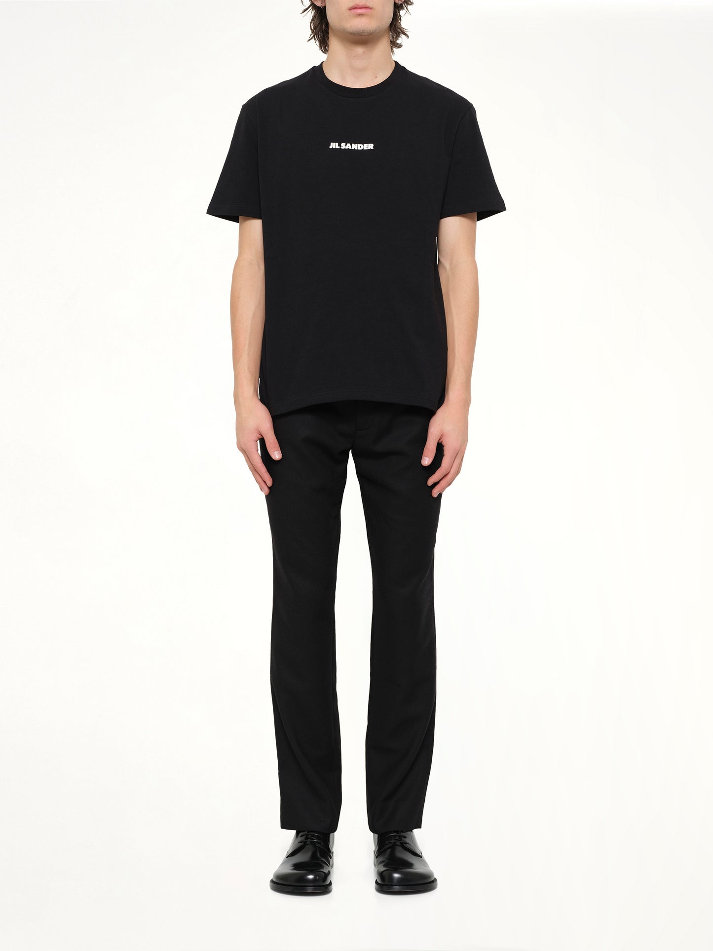 Crewneck Small Logo  T-Shirt in Black