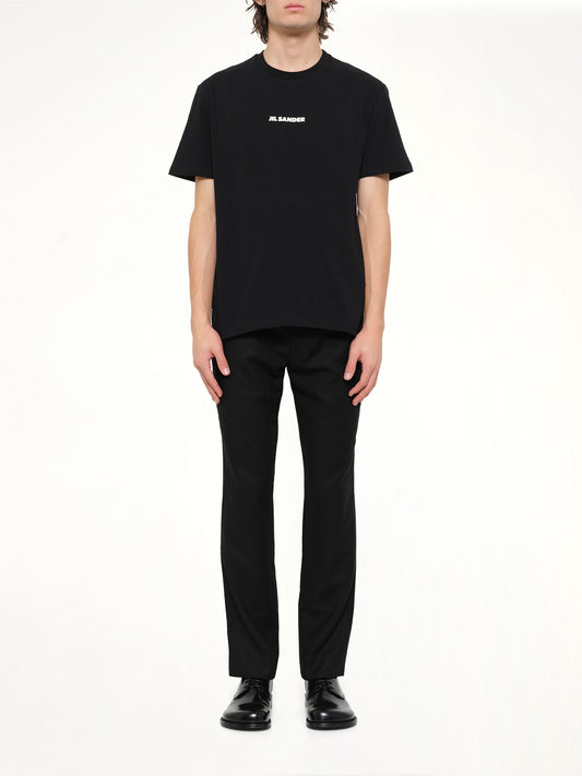 Crewneck Small Logo  T-Shirt in Black