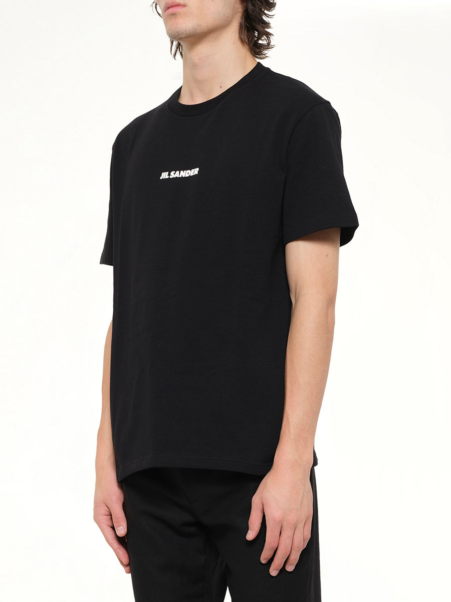 Crewneck Small Logo  T-Shirt in Black
