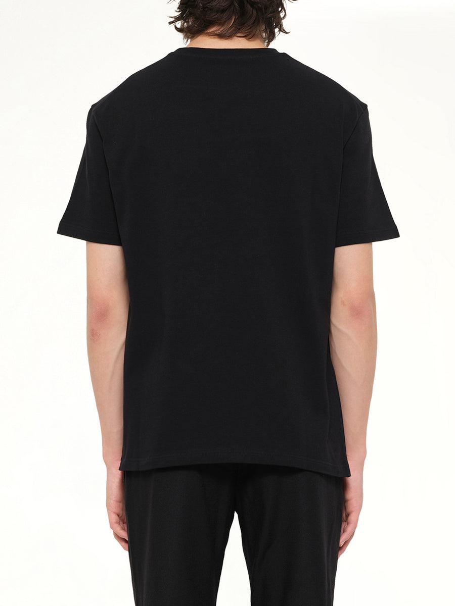 Crewneck Small Logo  T-Shirt in Black