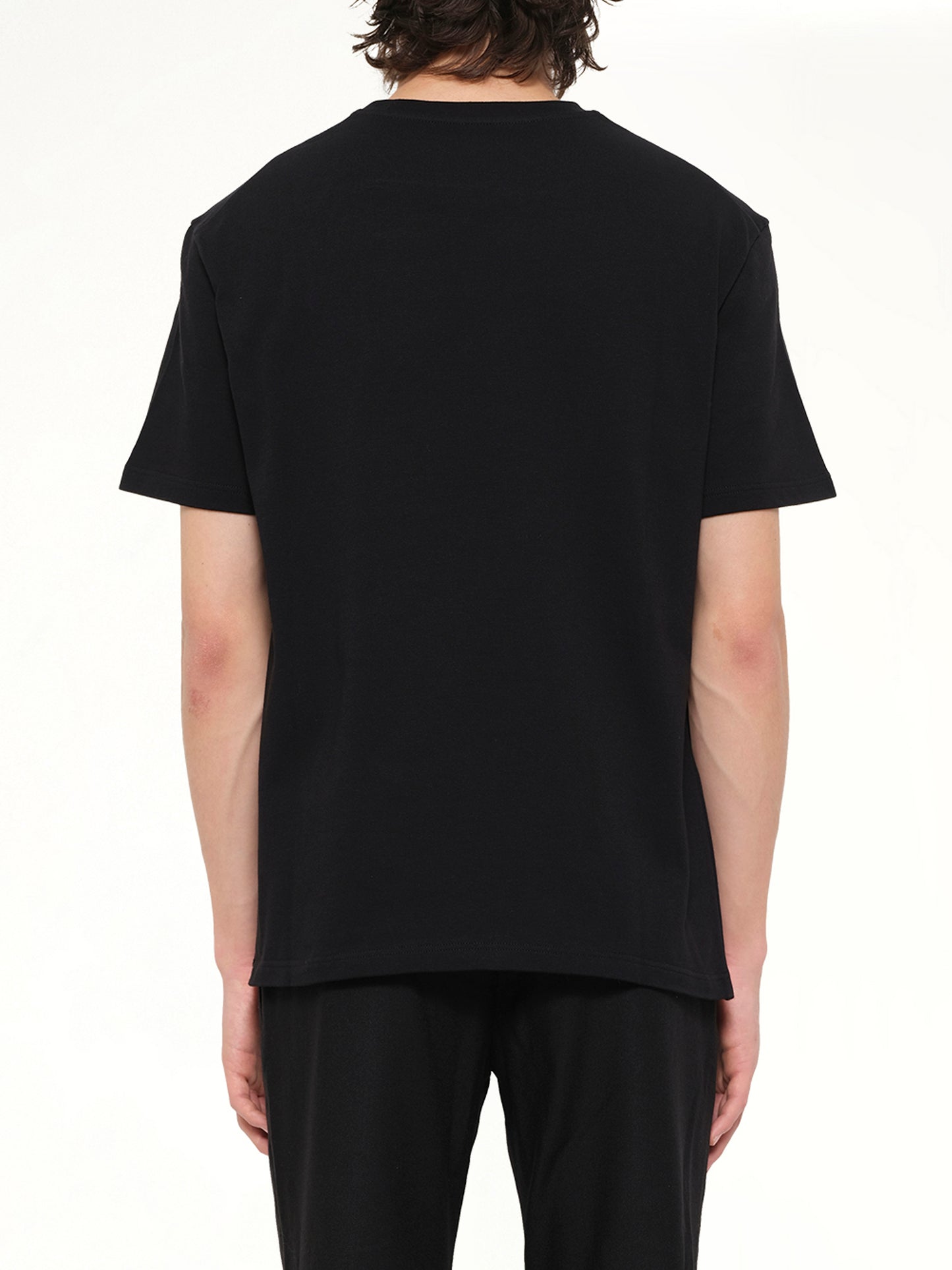 Crewneck Small Logo  T-Shirt in Black