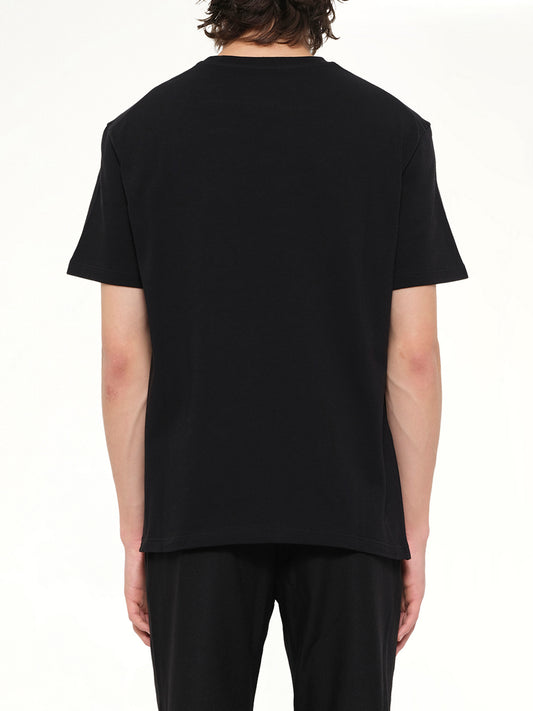 Crewneck Small Logo  T-Shirt in Black