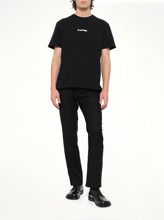 Crewneck Small Logo  T-Shirt in Black