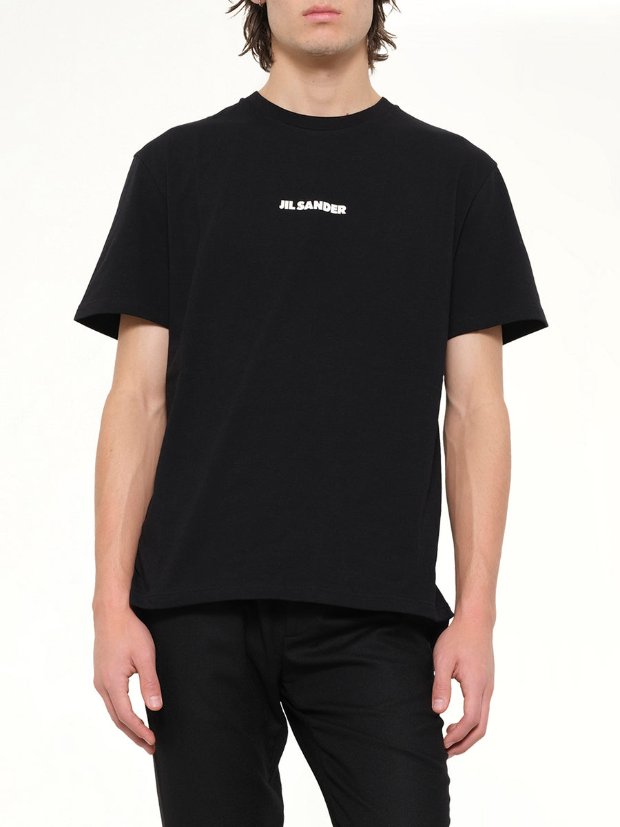 Crewneck Small Logo  T-Shirt in Black