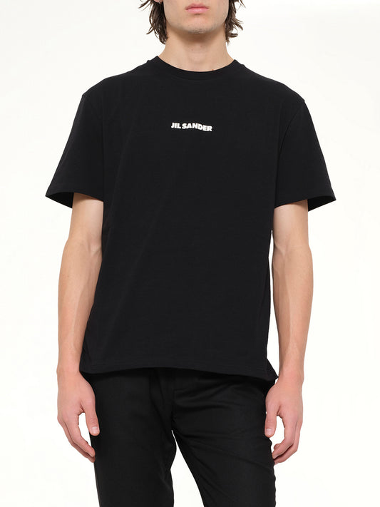 Crewneck Small Logo  T-Shirt in Black