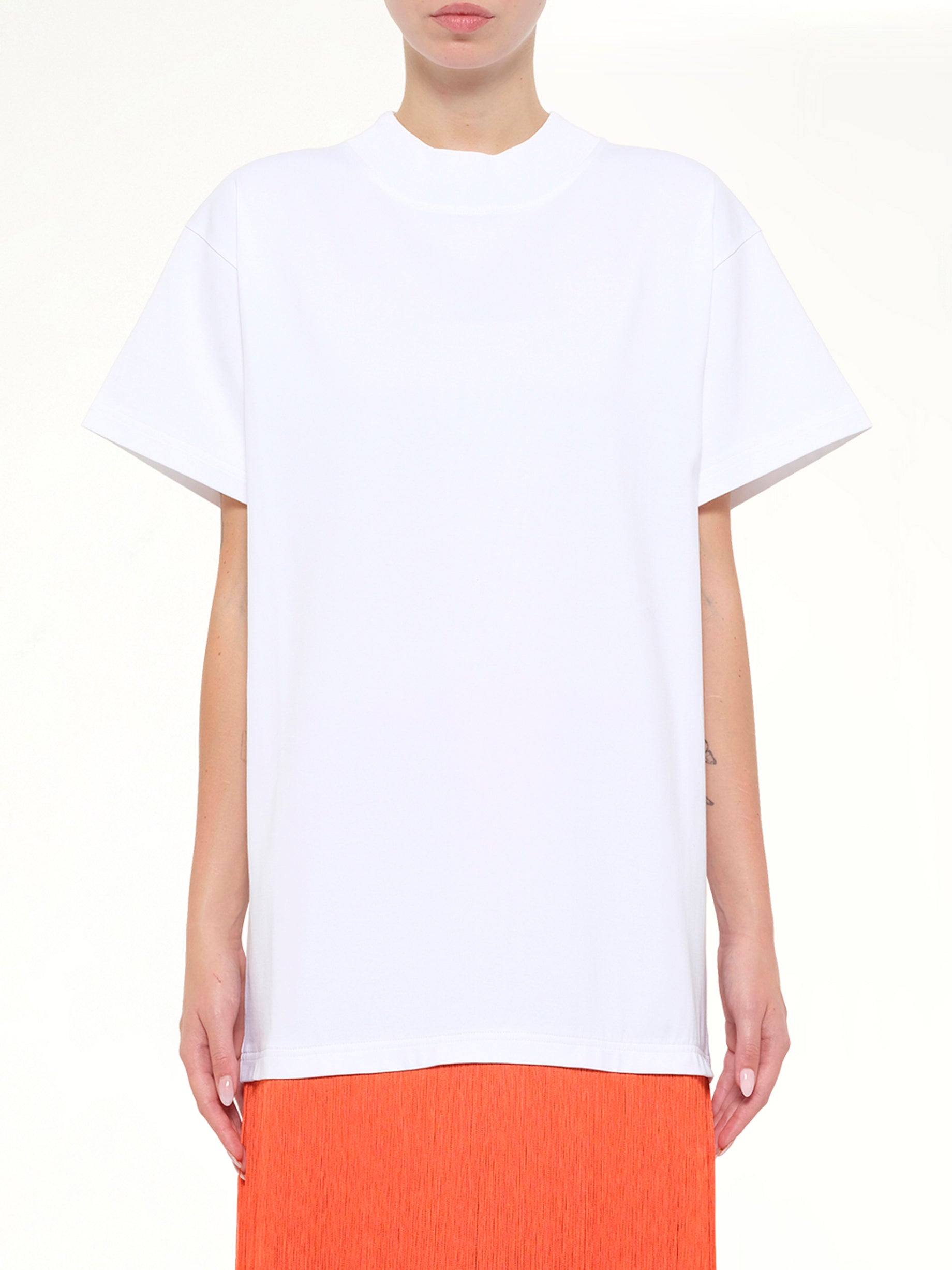 Fringed T-Shirt in White