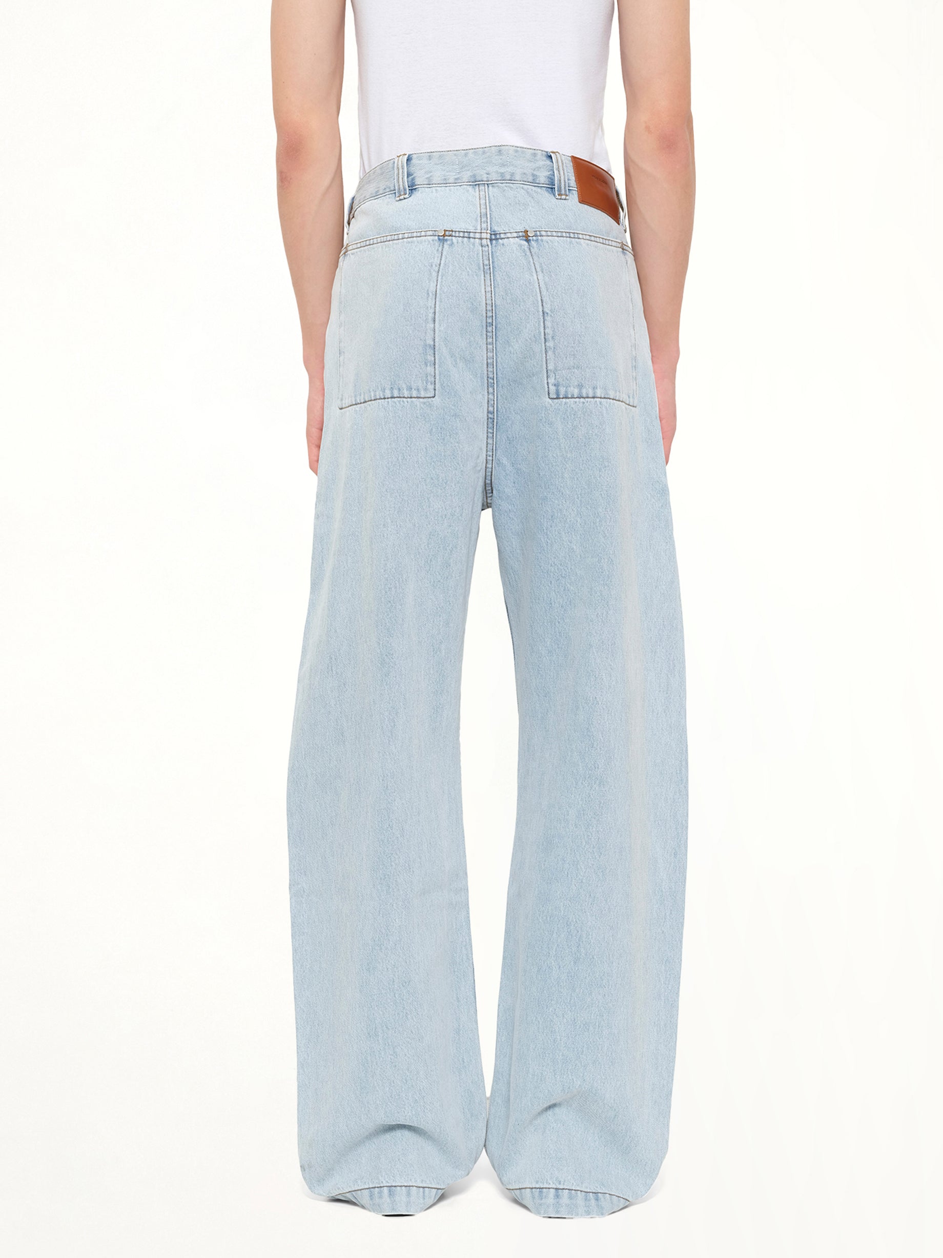 ENTIRE STUDIOS Gem Jeans in Old Blue Detail Shot from MARAIS