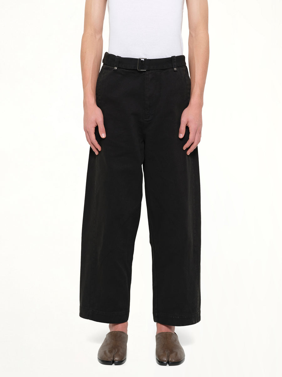 Gully Pant in Black Cotton