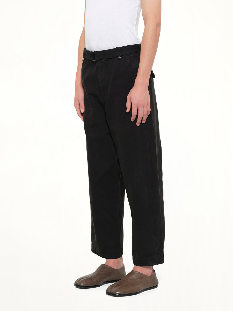 Gully Pant in Black Cotton