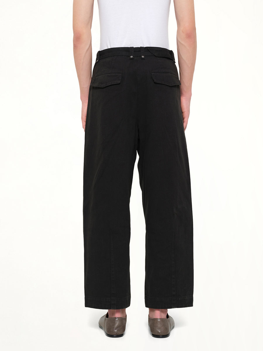 Gully Pant in Black Cotton
