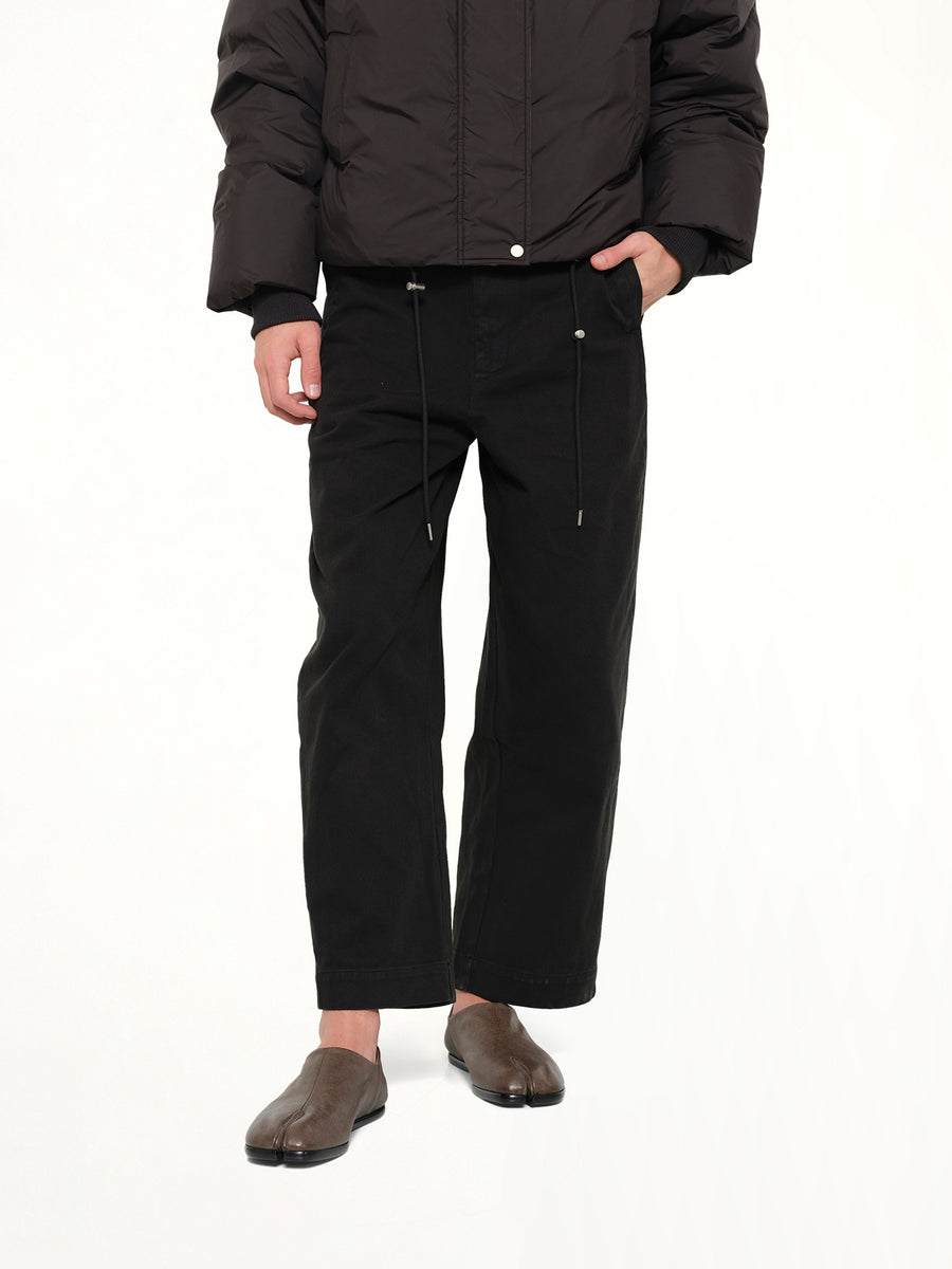 Gully Pant in Black Cotton
