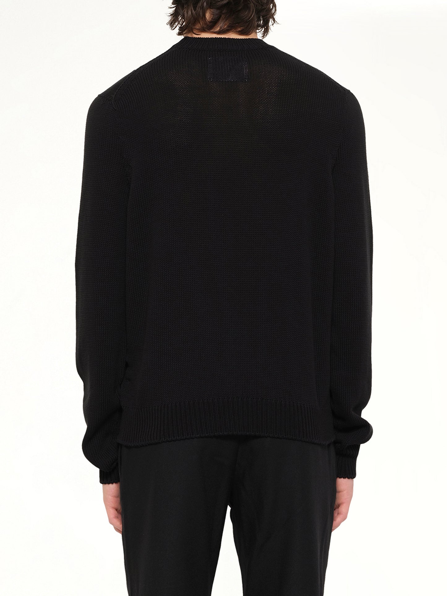 Midweight Crewneck Sweater in Black