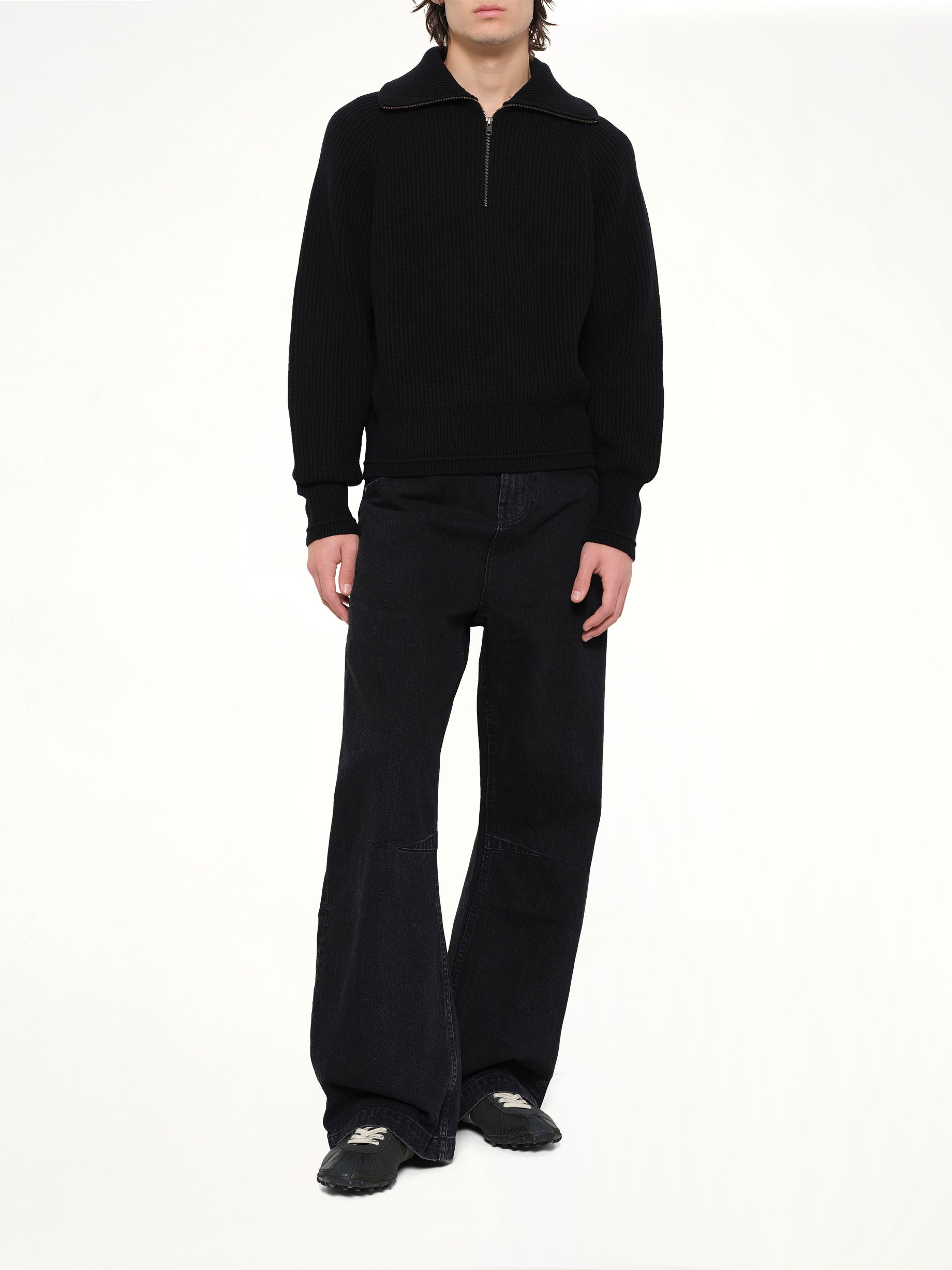 ENTIRE STUDIOS Gem Jeans in Magnetite With Strap from MARAIS