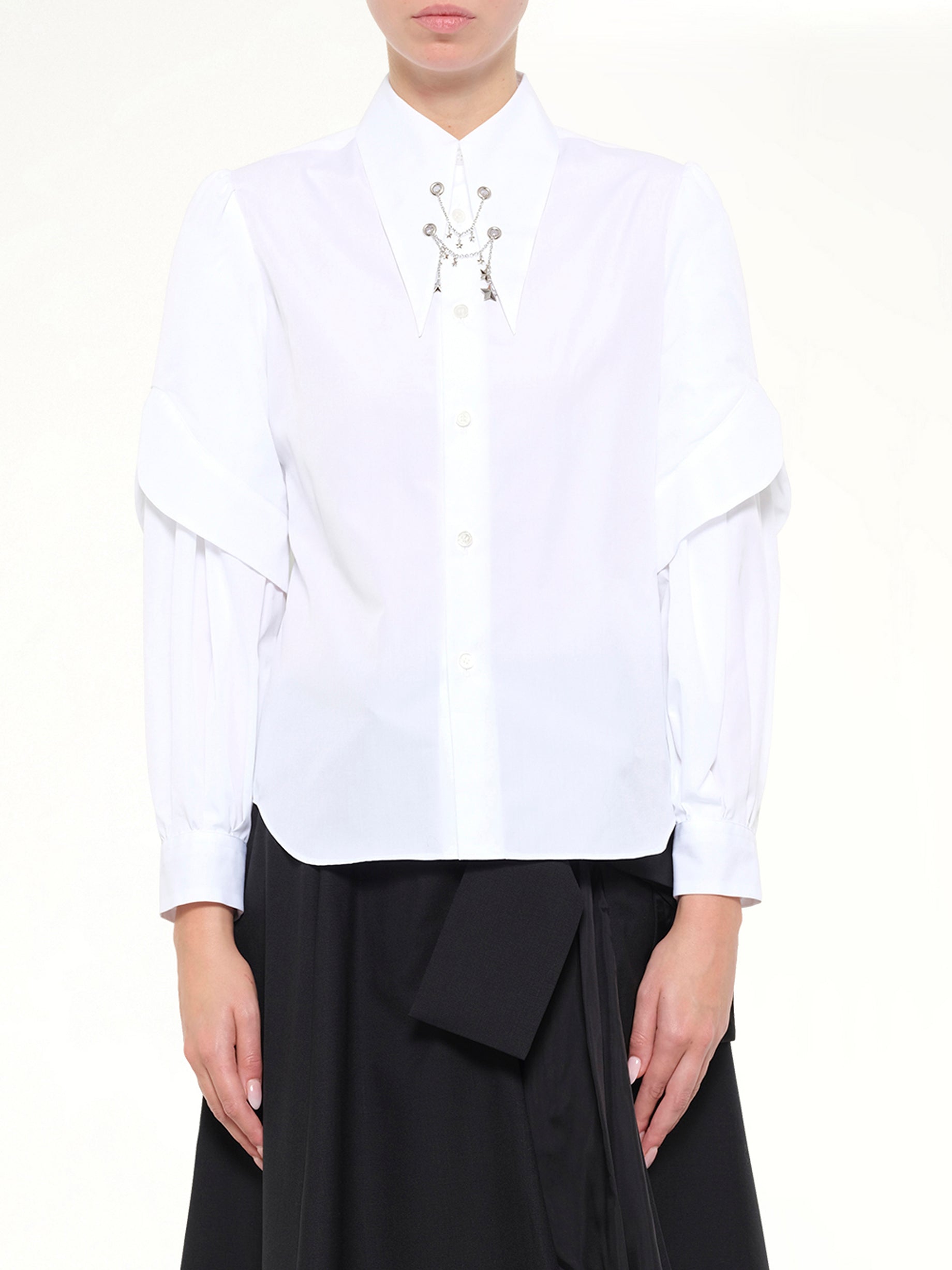 Star Embelishment Shirt in White
