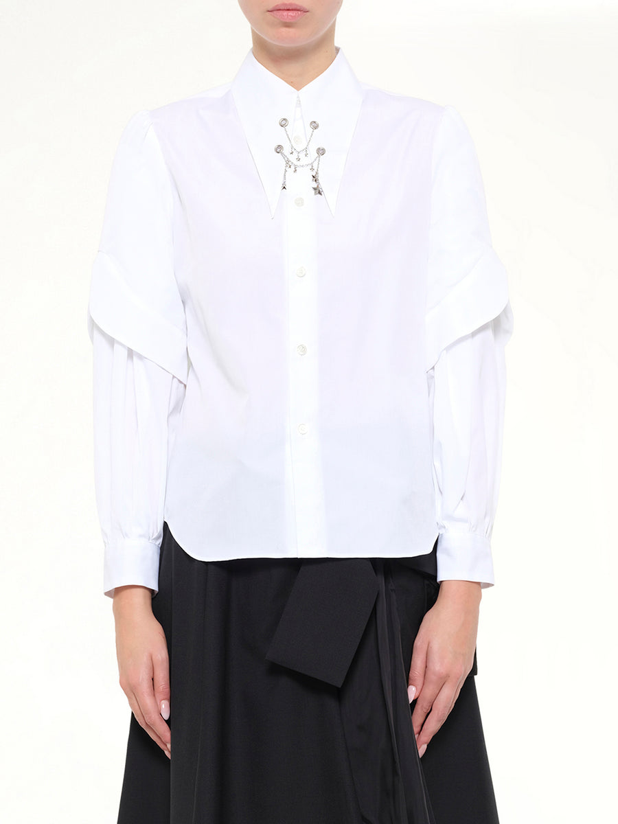Star Embelishment Shirt in White