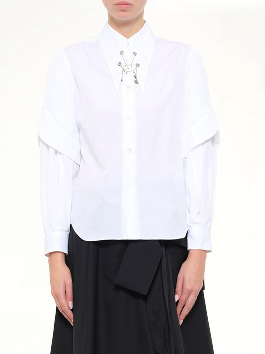 Star Embelishment Shirt in White