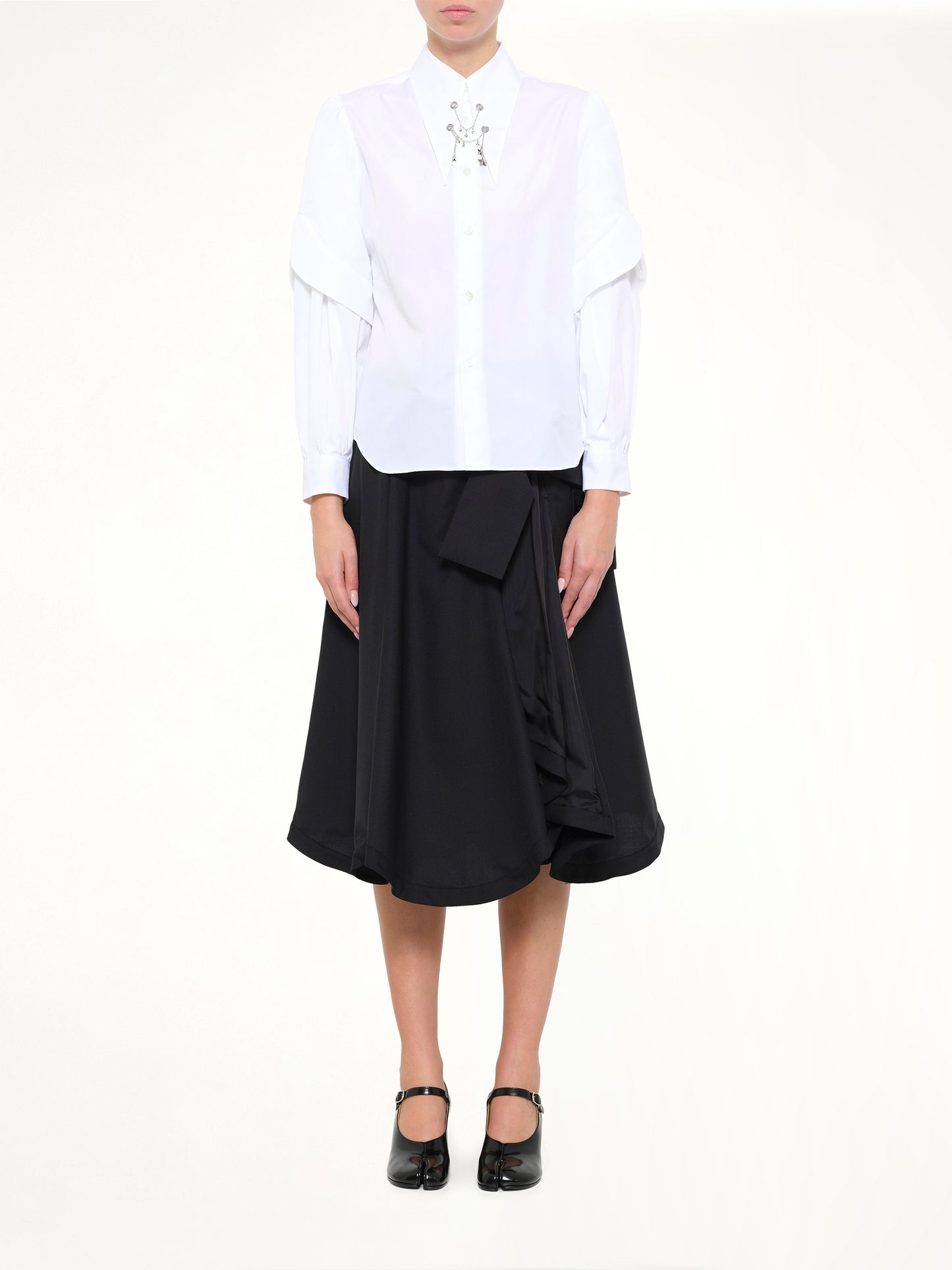 Star Embelishment Shirt in White