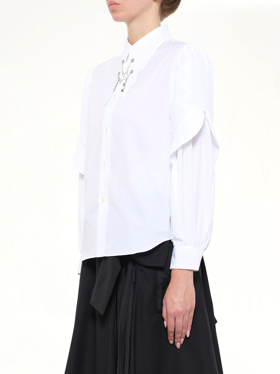 Star Embelishment Shirt in White