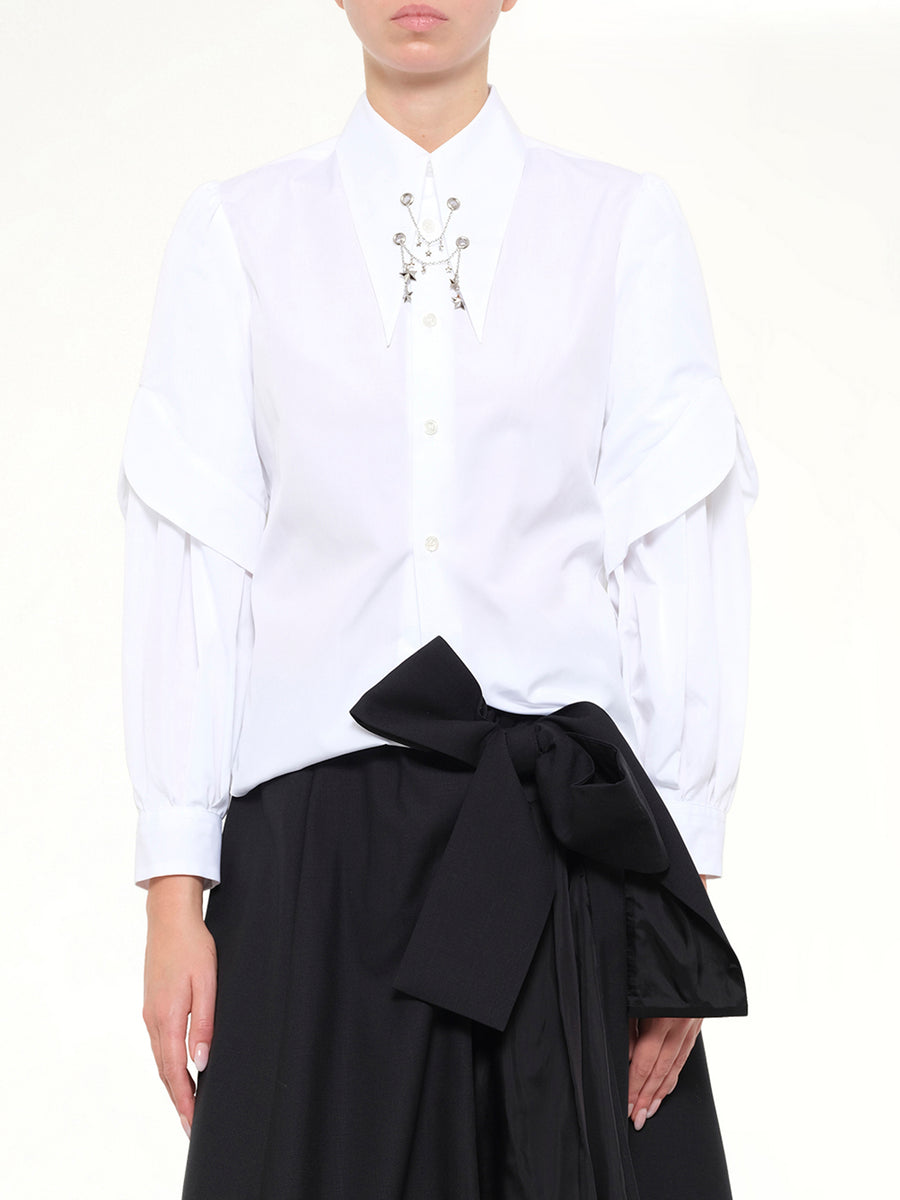 Star Embelishment Shirt in White