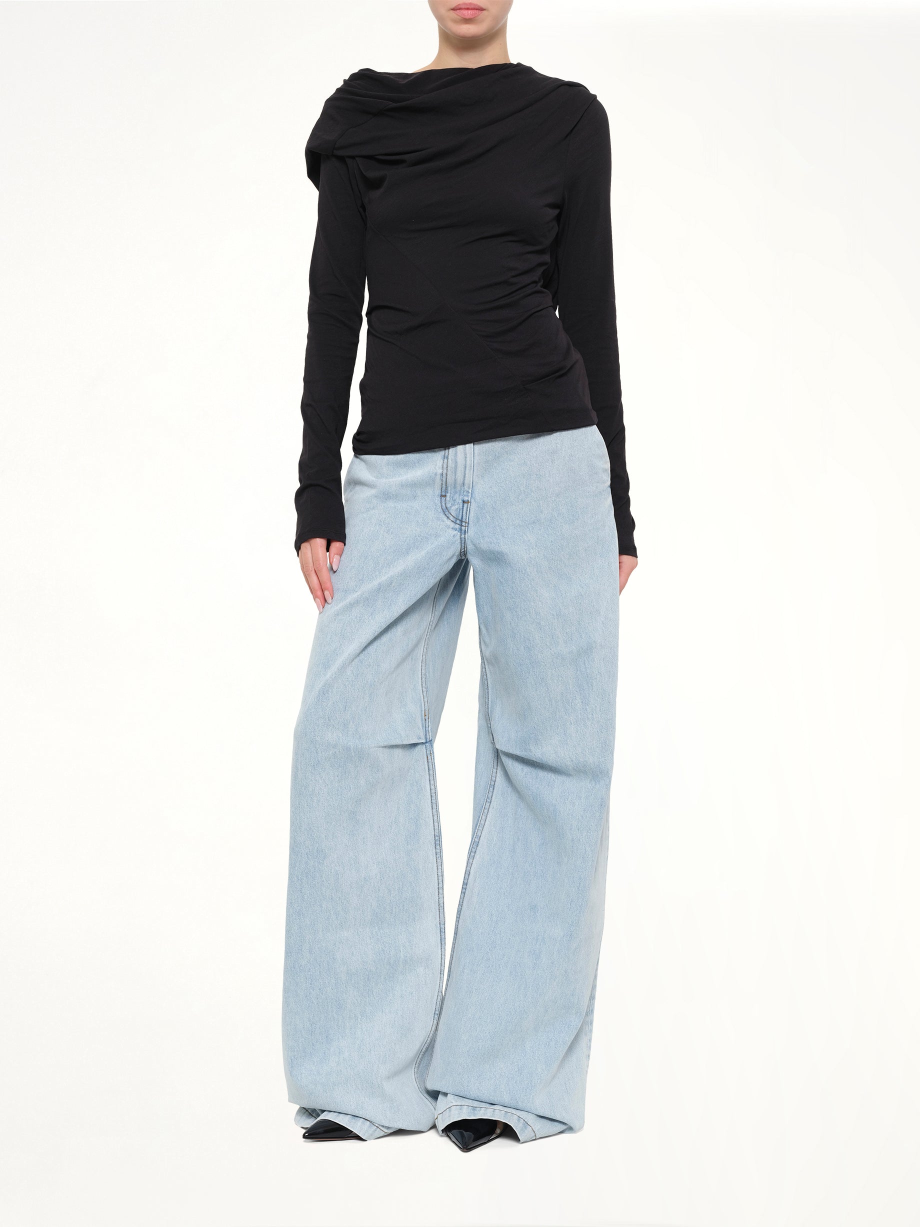 ENTIRE STUDIOS , Twist Top in Soot Full Reference from MARAIS
