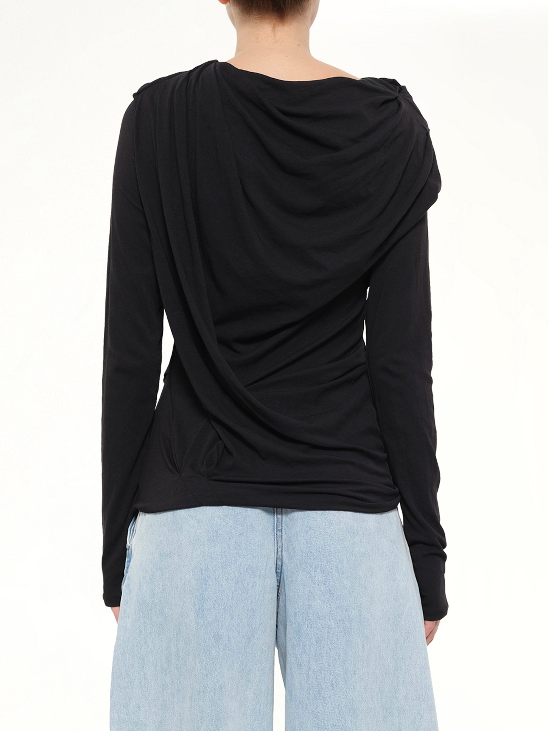 ENTIRE STUDIOS , Twist Top in Soot Back View from MARAIS