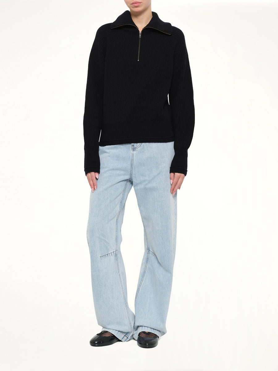 Blimp Quarter Zip in Black