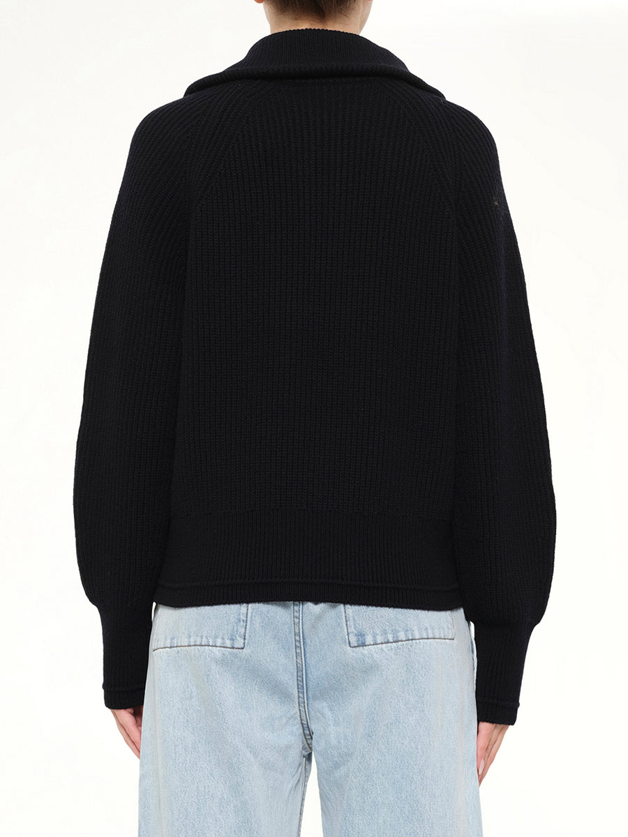 Blimp Quarter Zip in Black