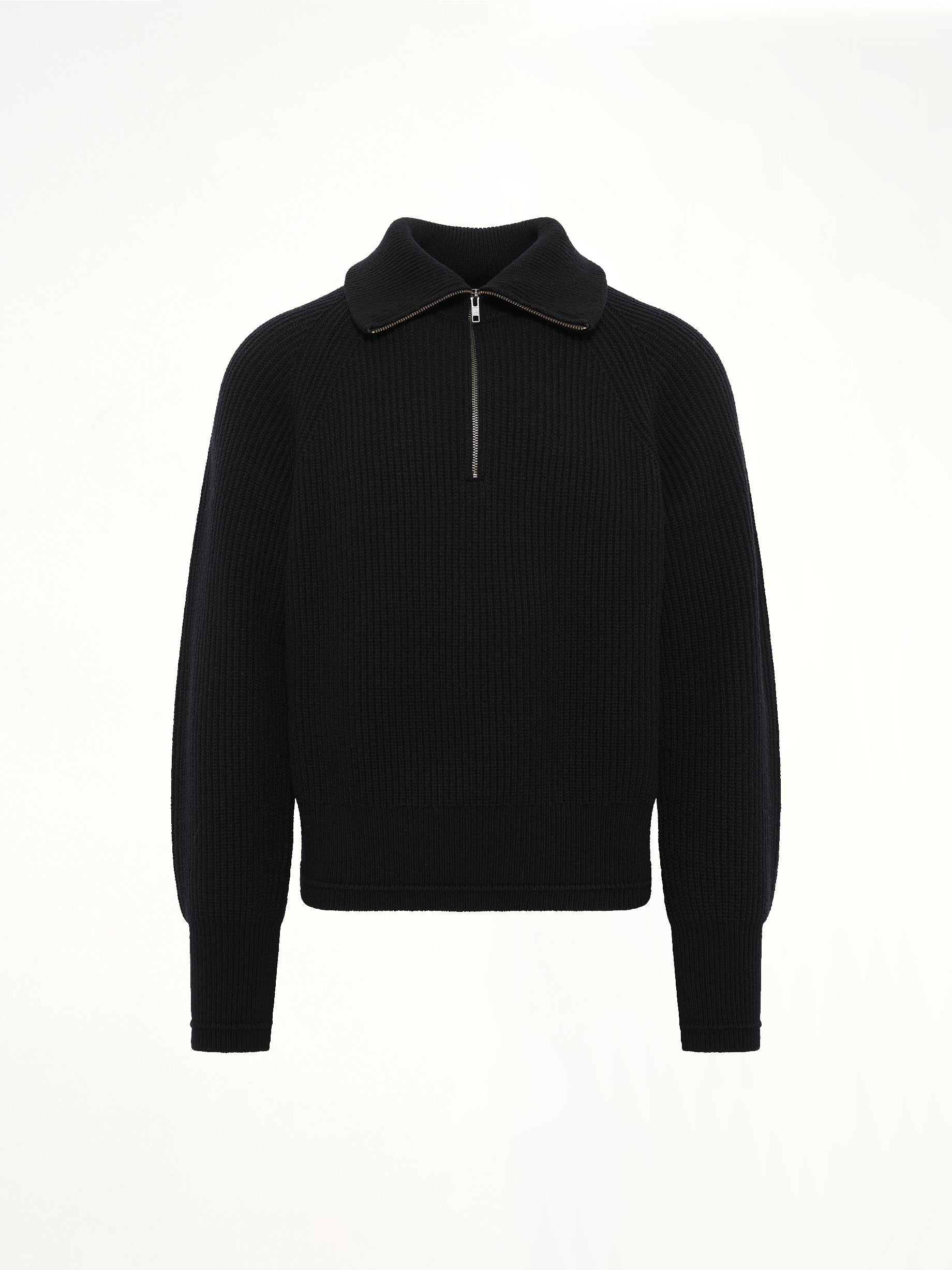 ENTIRE STUDIOS Blimp Quarter Zip in Black Product Photo from MARAIS