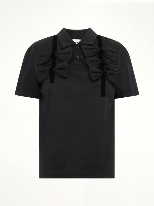 Bowtie Polo in Black