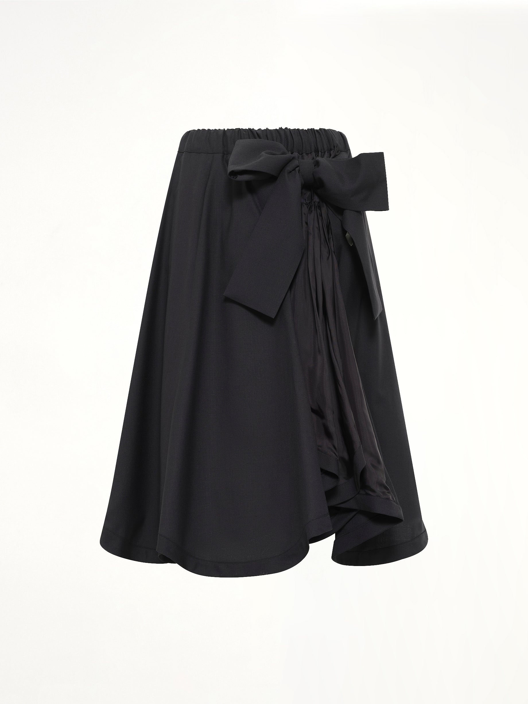 NOIR KEI NINOMIYA Bowtie Skirt in Black Product Photo from MARAIS