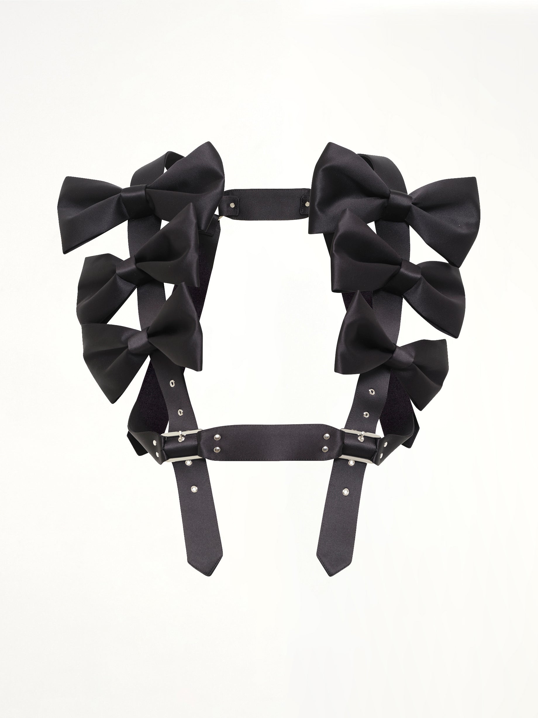 NOIR KEI NINOMIYA Bowtie Vest in Black Product Photo from MARAIS