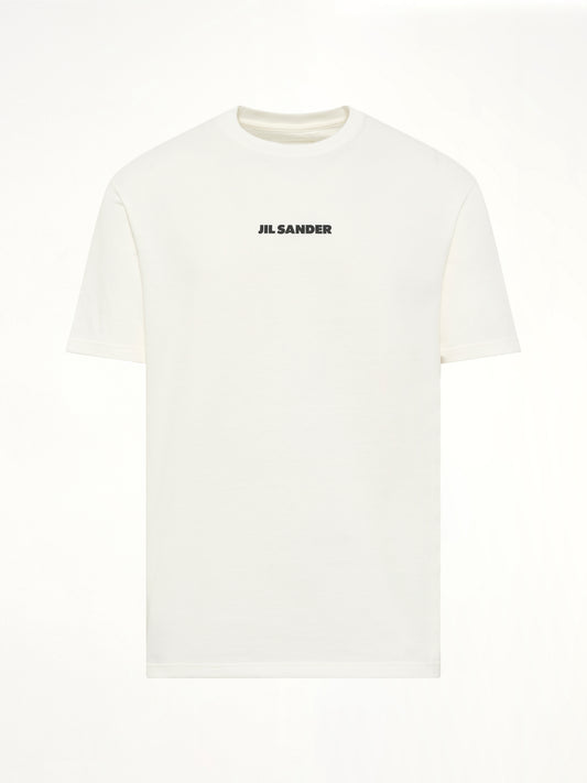 Crewneck Small Logo  T-Shirt in Porcelain