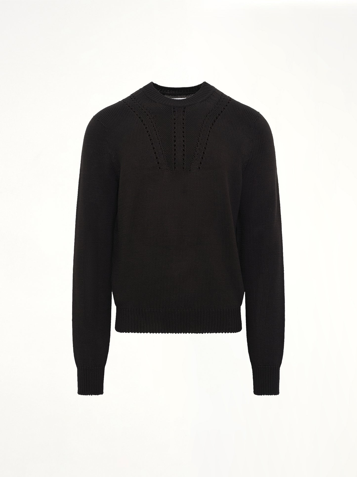 Midweight Crewneck Sweater in Black
