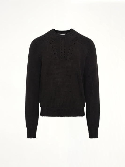 Midweight Crewneck Sweater in Black