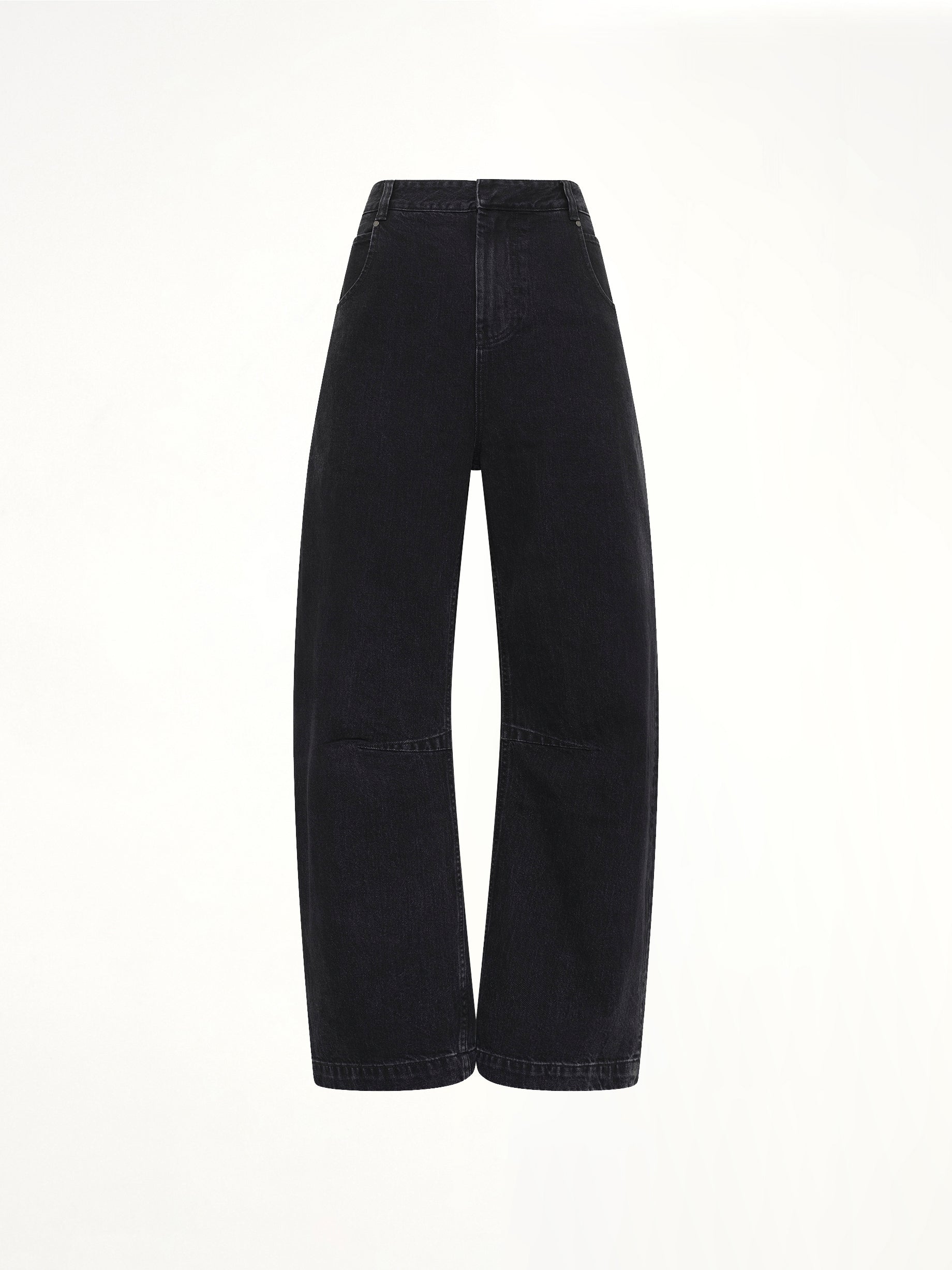 ENTIRE STUDIOS Gem Jeans in Magnetite Side View from MARAIS