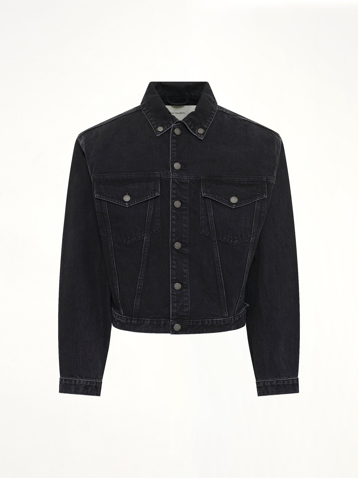Shrunken Denim Jacket in Magnetite