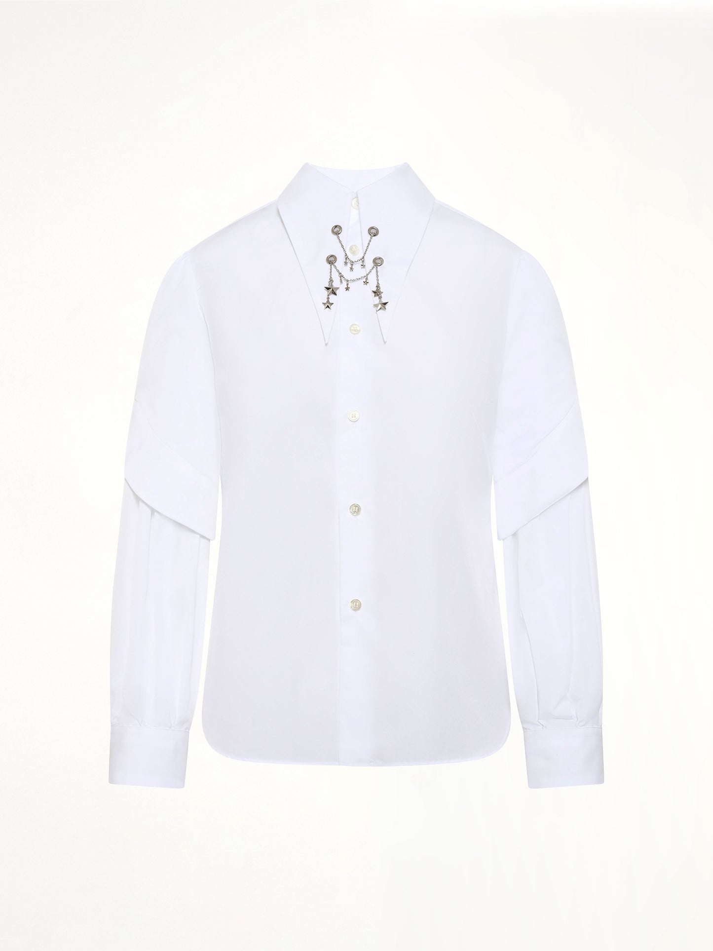 Star Embelishment Shirt in White