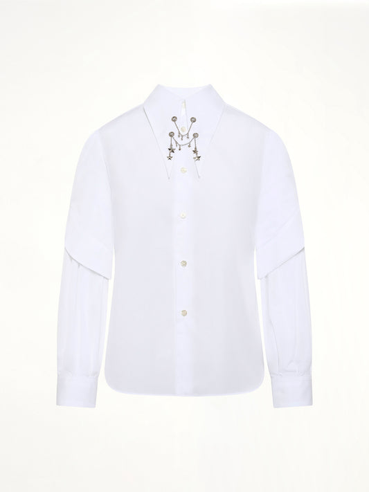 Star Embelishment Shirt in White